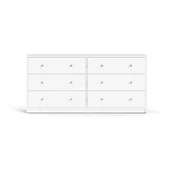 Komody - Biała komoda Tvilum May, 143 x 68 cm - miniaturka - grafika 1