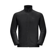 Bluzy męskie - Męski Polar JACK WOLFSKIN TAUNUS FZ M 1711451-6000 – Czarny - miniaturka - grafika 1
