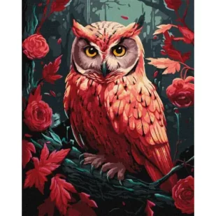 Ideyka Malowanie po numerach - Kolorowa sowa... 40x50cm - Malowanie po numerach - miniaturka - grafika 1