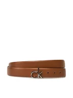 Paski - Calvin Klein Pasek Damski Ck Buckle Belt 3.0_Smooth K60K613156 Brązowy - miniaturka - grafika 1