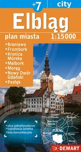 Elbląg plus 7 - plan miasta - Pozostałe książki - miniaturka - grafika 1