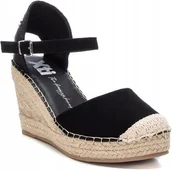 Espadryle damskie - XTI ESPADRYLE NA KOTURNIE DAMSKIE CZARNE SPRZĄCZKA 36 Ż7F - Xti - miniaturka - grafika 1