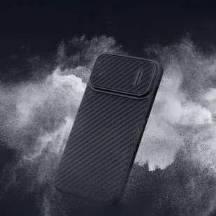 Nillkin Synthetic Fiber S Case etui iPhone 14 Pro Max z osłoną na aparat czarny - Etui i futerały do telefonów - miniaturka - grafika 9