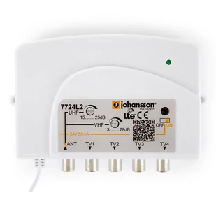 wzmacniacz Johansson 7724L2 28dB 1/4 5G/LTE - Wzmacniacze antenowe - miniaturka - grafika 3