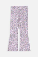 Spodnie i spodenki dla dziewczynek - Coccodrillo legginsy dziecięce kolor fioletowy wzorzyste - miniaturka - grafika 1