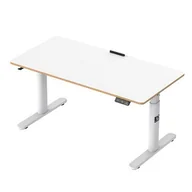 Biurka - Biurko dla dzieci, elektycznie regulowany, Blat biały, 120X60 cm, 55-81 cm, PULSAR, uchwyt na słuchawki, klips na kable, ULTRADESK - miniaturka - grafika 1