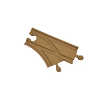 Zabawki konstrukcyjne - Rozjazd boczny na dwa tory żeński łuk dla drewnianej kolejki - miniaturka - grafika 1