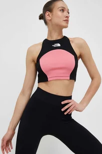 The North Face top damski kolor różowy - Koszulki sportowe damskie - miniaturka - grafika 1