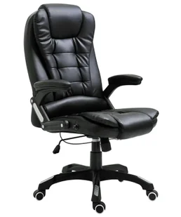 Fotel biurowy, krzesło biurowe Elior Fotel Obrotowy Czarny Regulowany Z Podłokietnikami S6-W92 - Fotele i krzesła biurowe - miniaturka - grafika 1