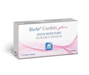 BioAir, Comfort Plus, Soczewki miesięczne -7.00 krzywizna 8,7, 3 szt. - Soczewki kontaktowe - miniaturka - grafika 1