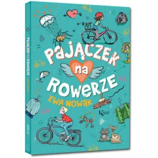 Greg Pajączek na rowerze Ewa Nowak - Lektury szkoła podstawowa - miniaturka - grafika 4