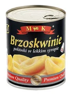 Pasztet i przetwory mięsne - MK Brzoskwinie połówki w lekkim syropie 820 g - miniaturka - grafika 1