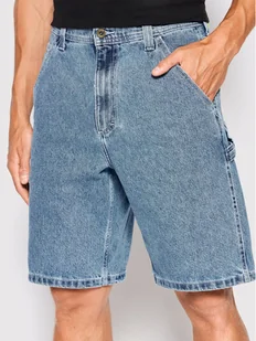 Vans Szorty jeansowe Drill Chore VN0A7S4S Niebieski Loose Fit - Spodenki męskie - miniaturka - grafika 1