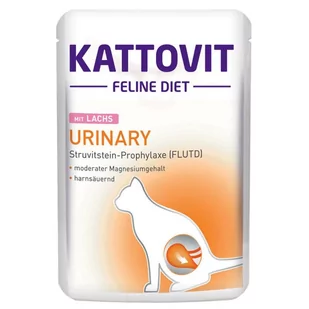 Kattovit Urinary łosoś 12x85g saszetka - Mokra karma dla kotów - miniaturka - grafika 1