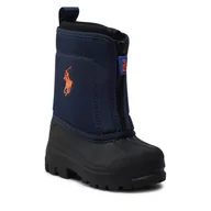 Śniegowce damskie - Śniegowce POLO RALPH LAUREN - Quio Zip II RF103669 Navy/Orange - miniaturka - grafika 1