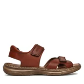 Sandały męskie - Sandały Rieker 21461-24 Brązowy - miniaturka - grafika 1