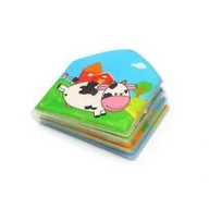 Puzzle - BabyOno 889 Książeczka kąpielowa COUNTRY ANIMALS z piszczkiem 45702 - miniaturka - grafika 1