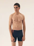 Kąpielówki męskie - Kąpielówki Radon (dłuższa nogawka) Henderson navy, pomarańczowy 3XL - miniaturka - grafika 1