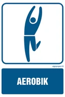 Systemy ekspozycyjne i znaki informacyjne - RD016 AEROBIK, PN - PŁYTA PCV 1MM; (100X150MM) - miniaturka - grafika 1