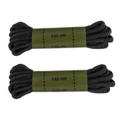 Odzież taktyczna i umundurowanie - Sznurówki Mil-Tec 140 cm z poliestru Black - miniaturka - grafika 1