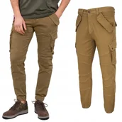 Spodnie męskie - Spodnie Alpha Industries Combat Pant LW 126215 13 - Khaki [32] - miniaturka - grafika 1