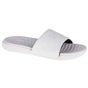 Klapki Under Armour Ansa Fixed Slides 3023772-101 białe - Klapki i japonki damskie - miniaturka - grafika 1
