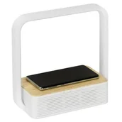 Lampy stojące - ActiveJet Lampka biurkowa z głośnikiem bluetooth i ładowaniem bezprzewodowym AJE-ORBI AJE-ORBI Biały ciepły - miniaturka - grafika 1