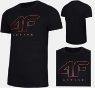 Koszulki męskie - Koszulka Męska 4f T-shirt 3016 Bawełniany Podkoszulek Sportowy Co Dzień S - miniaturka - grafika 1