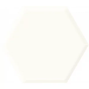 PARADYŻ UNIWERSALNY HEKSAGON WHITE STRUKTURA POŁYSK 19.8X17.1 G1 UNIWERSALNY HEKSAGON WHITE STRUKTURA POŁYSK 19.8X17.1 G1 - Płytki ceramiczne - miniaturka - grafika 1