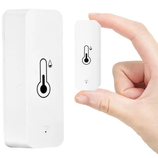 Inteligentny czujnik WiFi Alogy temperatury i wilgotności Tuya Smart Life Monitor termometr biały - Części i akcesoria do laptopów - miniaturka - grafika 14
