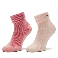 Skarpetki dla dzieci - Zestaw 2 par wysokich skarpet dziecięcych Tommy Hilfiger 701229882 Różowy - miniaturka - grafika 1