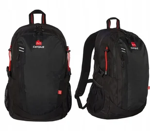 PLECAK CAMPUS DONARD 25L- WYGODNY LEKKI STYLOWY CZARNY - Plecaki - miniaturka - grafika 1