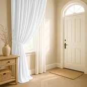 Zasłony - BIAŁA JASNA ZASŁONA ZACIEMNIAJĄCA NA TAŚMIE ŻABKI TUNEL 140x300 SOFT - miniaturka - grafika 1