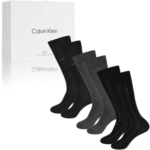 Calvin Klein Skarpety Męskie Długie Na Prezent 3 Pary Rozmiar Uniwersalny - Skarpetki męskie - miniaturka - grafika 1