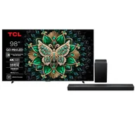Telewizory - TCL 98C6K 98" QD-Mini LED 4K 144Hz Google TV Dolby Vision IQ Dolby Atmos HDMI 2.1 DVB-T2 + Soundbar TCL Q65H - miniaturka - grafika 1