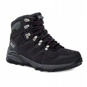 Buty trekkingowe damskie - Buty trekkingowe damskie Jack Wolfskin Refugio Texapore Mid dark steel 36 - miniaturka - grafika 1