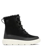 Buty dla dziewczynek - Sorel Śniegowce Youth Explorer III Lace Wp 2088511010 Czarny - miniaturka - grafika 1