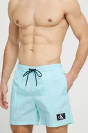Stroje kąpielowe - Calvin Klein szorty kąpielowe kolor turkusowy - miniaturka - grafika 1