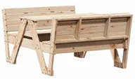 Meble ogrodowe - Naturalny komplet mebli do ogrodu dla dzieci T9-P96 - miniaturka - grafika 1
