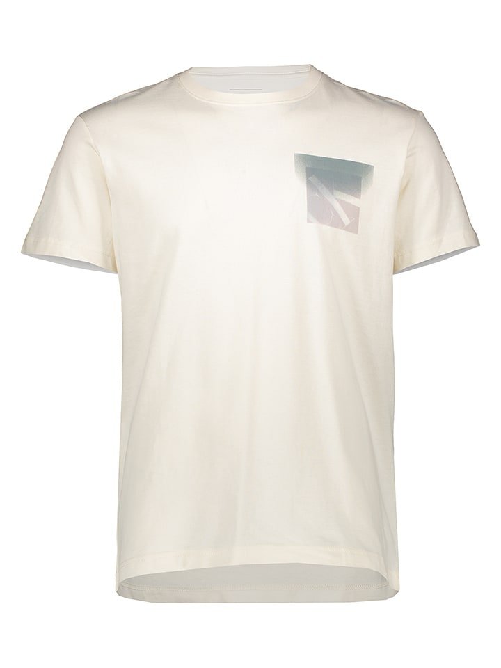 Calvin Klein Koszulka w kolorze kremowym