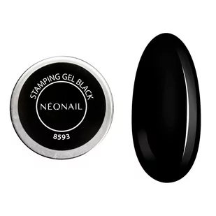 Żel do zdobień Stamping gel 4 ml - Black - Żele do paznokci - miniaturka - grafika 1