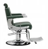 Fotele fryzjerskie - Gabbiano fotel barberski Visionerio zielony chrom rama - miniaturka - grafika 1