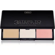 Bronzery i konturowanie twarzy - WIBO 3 Steps to Perfect Face Paleta do Konturowania Light 1356 - miniaturka - grafika 1