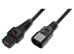 Kabel zasilający MicroConnect IEC LOCK C13 to C14 PC1021 - Kable komputerowe i do monitorów - miniaturka - grafika 1