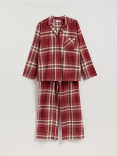 Reserved - Flanelowa piżama w kratkę - czerwony - Moda i Uroda OUTLET - miniaturka - grafika 1