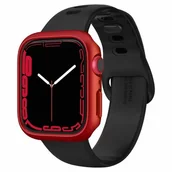 Akcesoria do pulsometrów i zegarków sportowych - SPIGEN Etui SPIGEN Thin Fit do Apple Watch 7 45mm) Czerwony - miniaturka - grafika 1