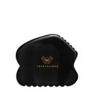 Crystallove Obsidian CONTOUR GUA SHA – płytka do masażu twarzy gua sha z obsydianu