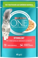 Mokra karma dla kotów - PURINA ONE SterilCat - Indyk z zieloną fasolką, 26 x 85 g - miniaturka - grafika 1