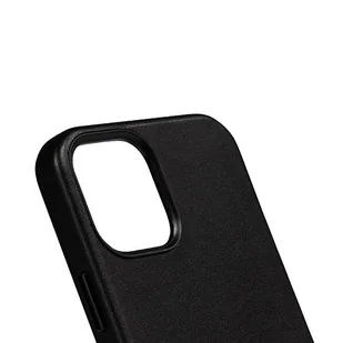 Crong Essential Cover - Etui ze skóry ekologicznej iPhone 12 Pro Max (czarny) - Etui i futerały do telefonów - miniaturka - grafika 6