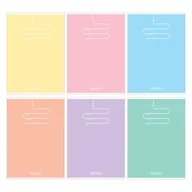 Zeszyty szkolne - Herlitz Zeszyt A5 Pastel Color Blocking kratka 60 kartek 5 szt. - miniaturka - grafika 1